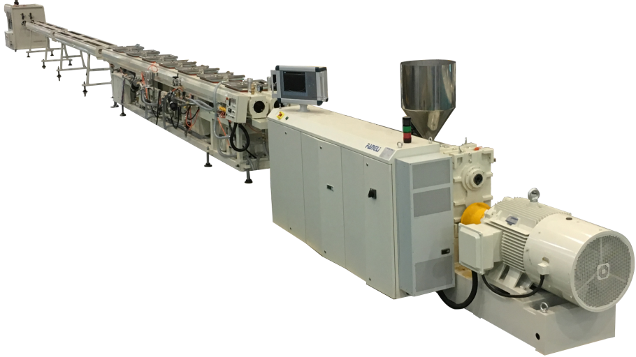 PPR32-2U Linie de producție de extrudare de mare viteză și de înaltă eficiență din co-polipropilenă aleatorie cu două țevi și cu două straturi