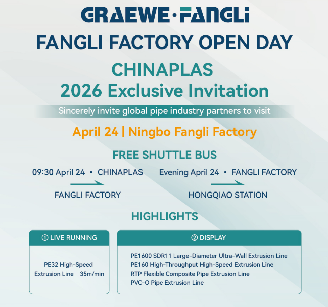 Eveniment concomitent în timpul CHINAPLAS: Ziua porților deschise a fabricii Fangli pe 24 aprilie